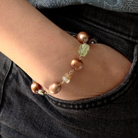 Bronze Pearl Bracelet