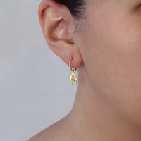 Delicate Double Leaf Earring