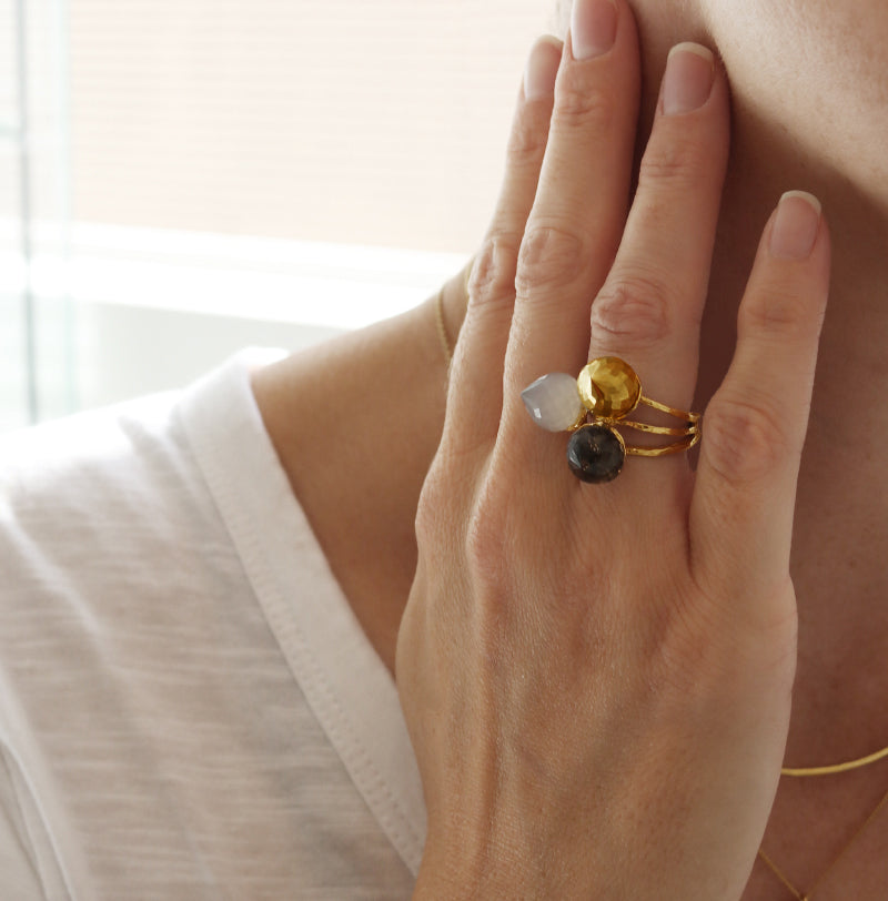 Gold Statement Minaret Ring