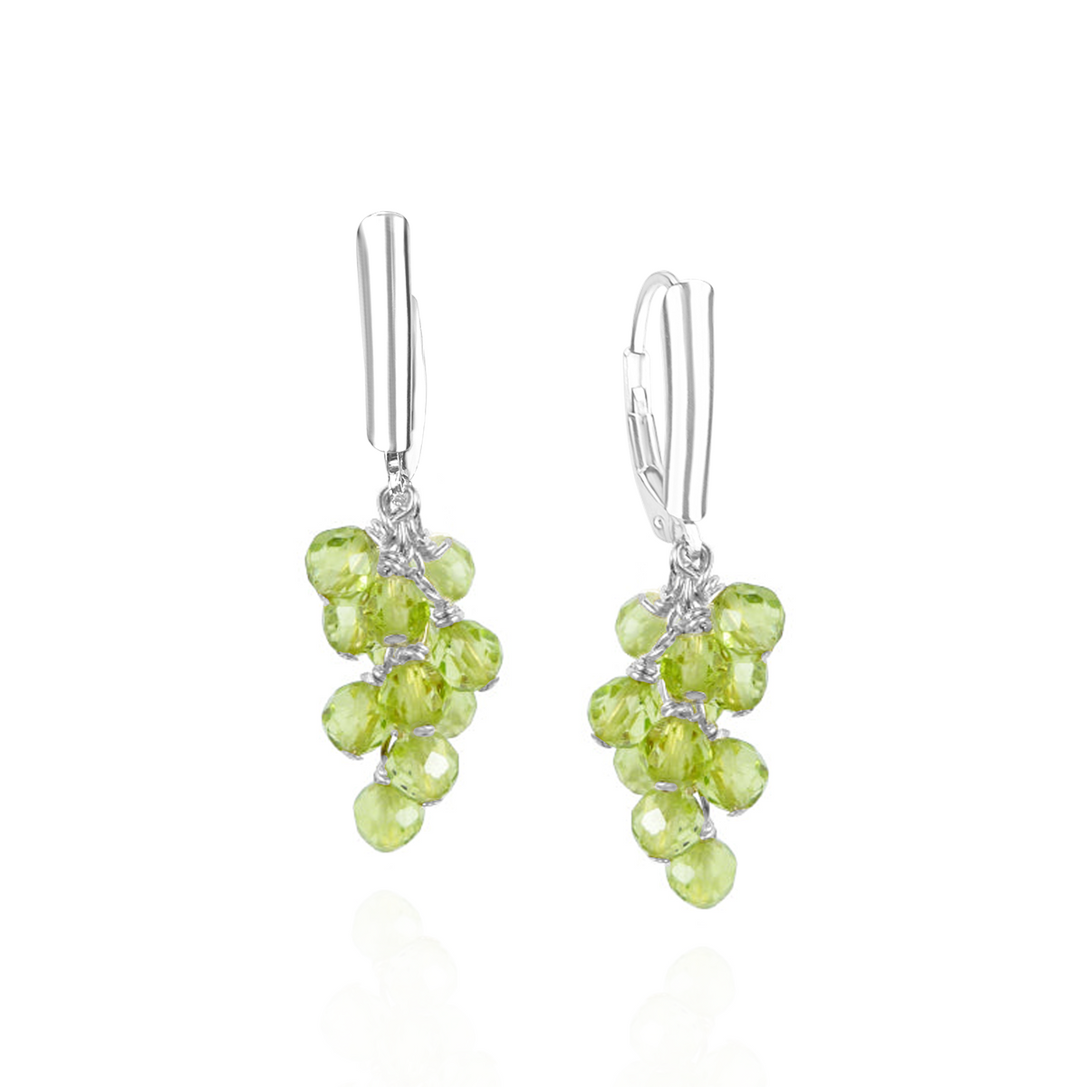 Grape Cluster Latch Back Earrings