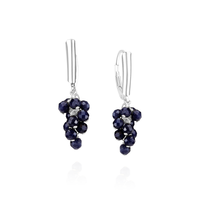 Grape Cluster Latch Back Earrings