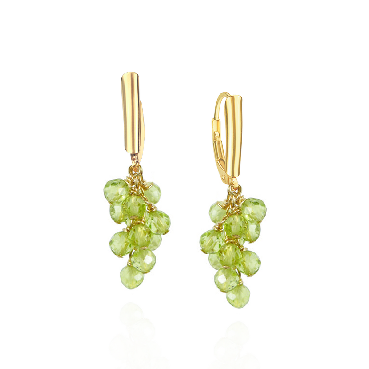 Grape Cluster Latch Back Earrings