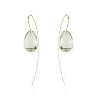 Smooth Teardrop Wire Earrings