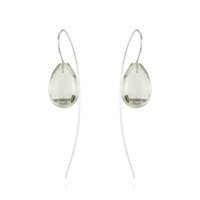 Smooth Teardrop Wire Earrings