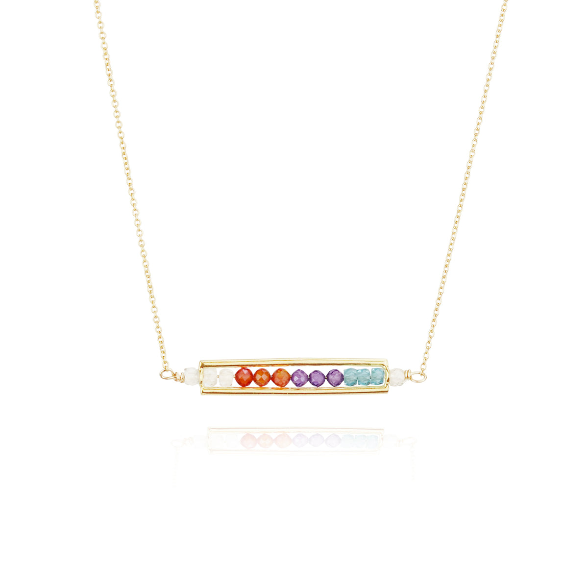 Multicoloured Zircon Necklace