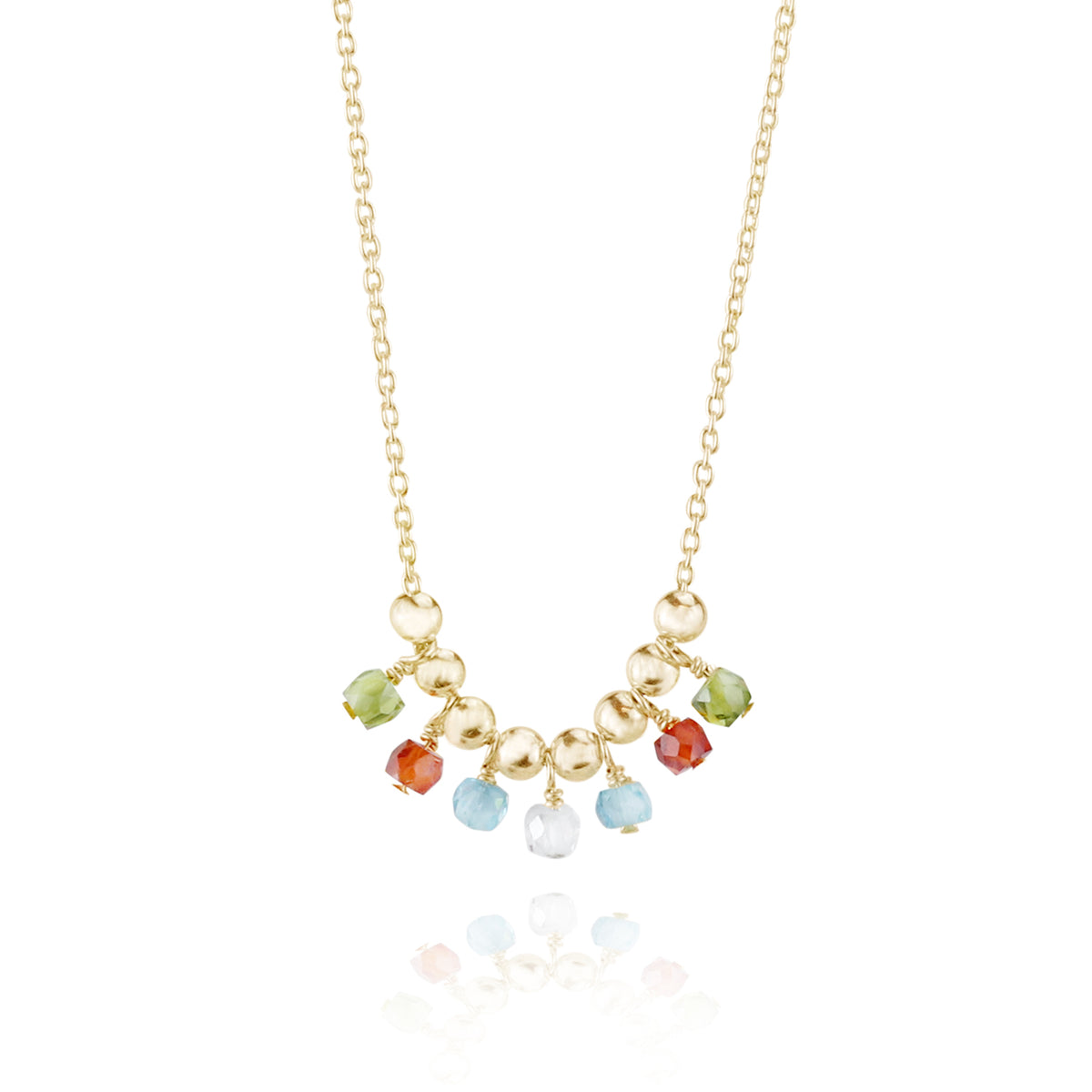 Multicoloured Zircon Necklace