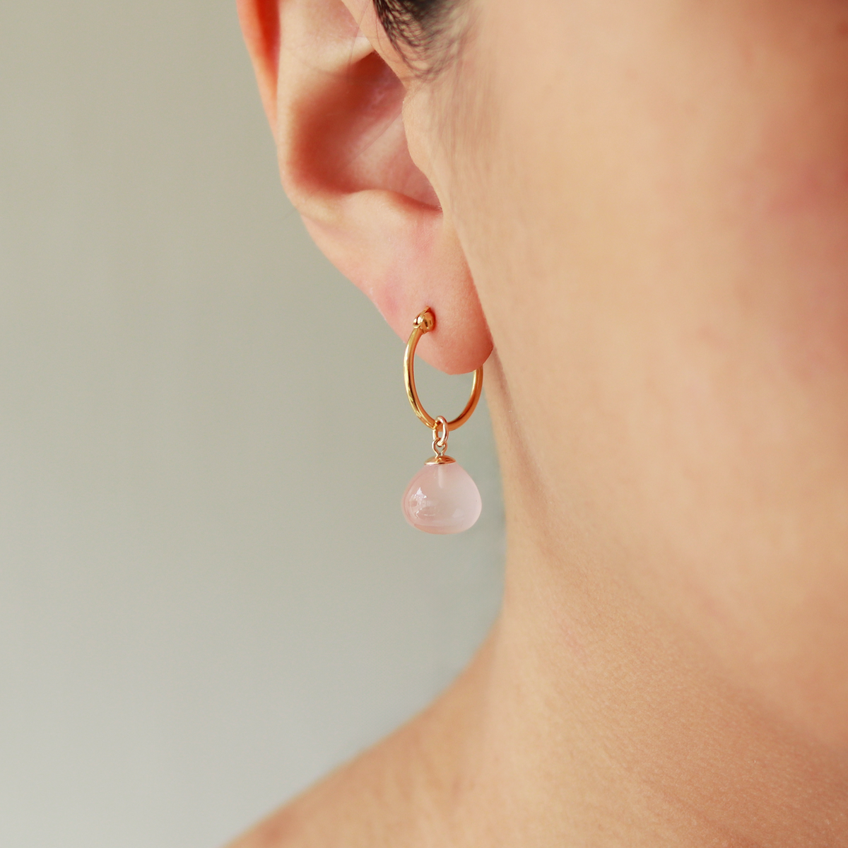 Smooth Drop Latch Back Hoops