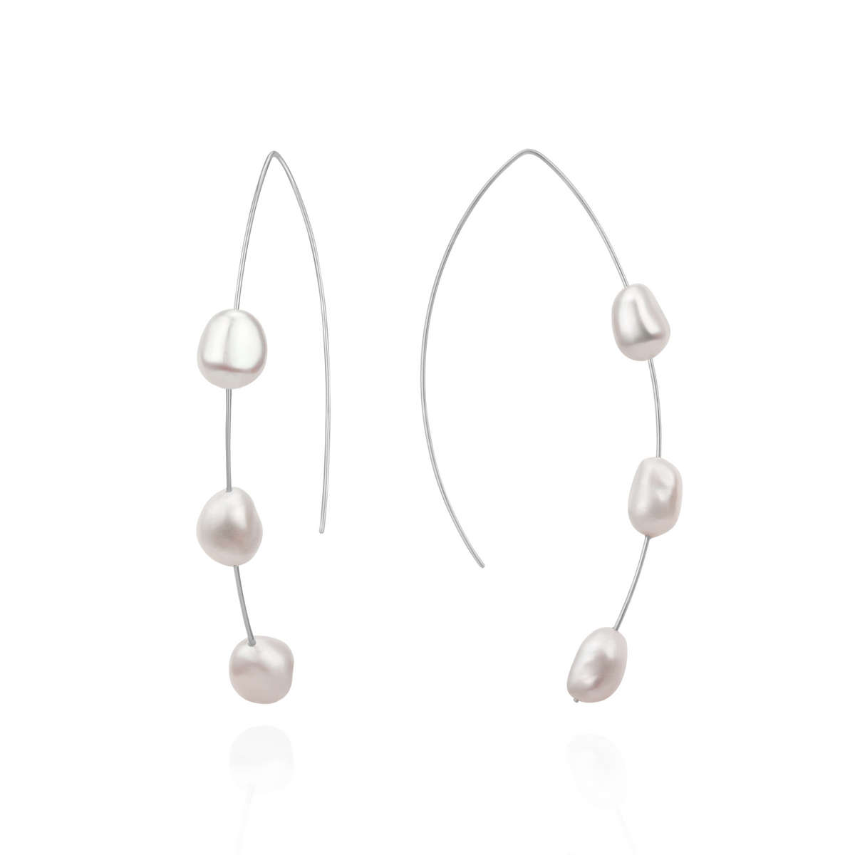 Pearl Satellite Earrings