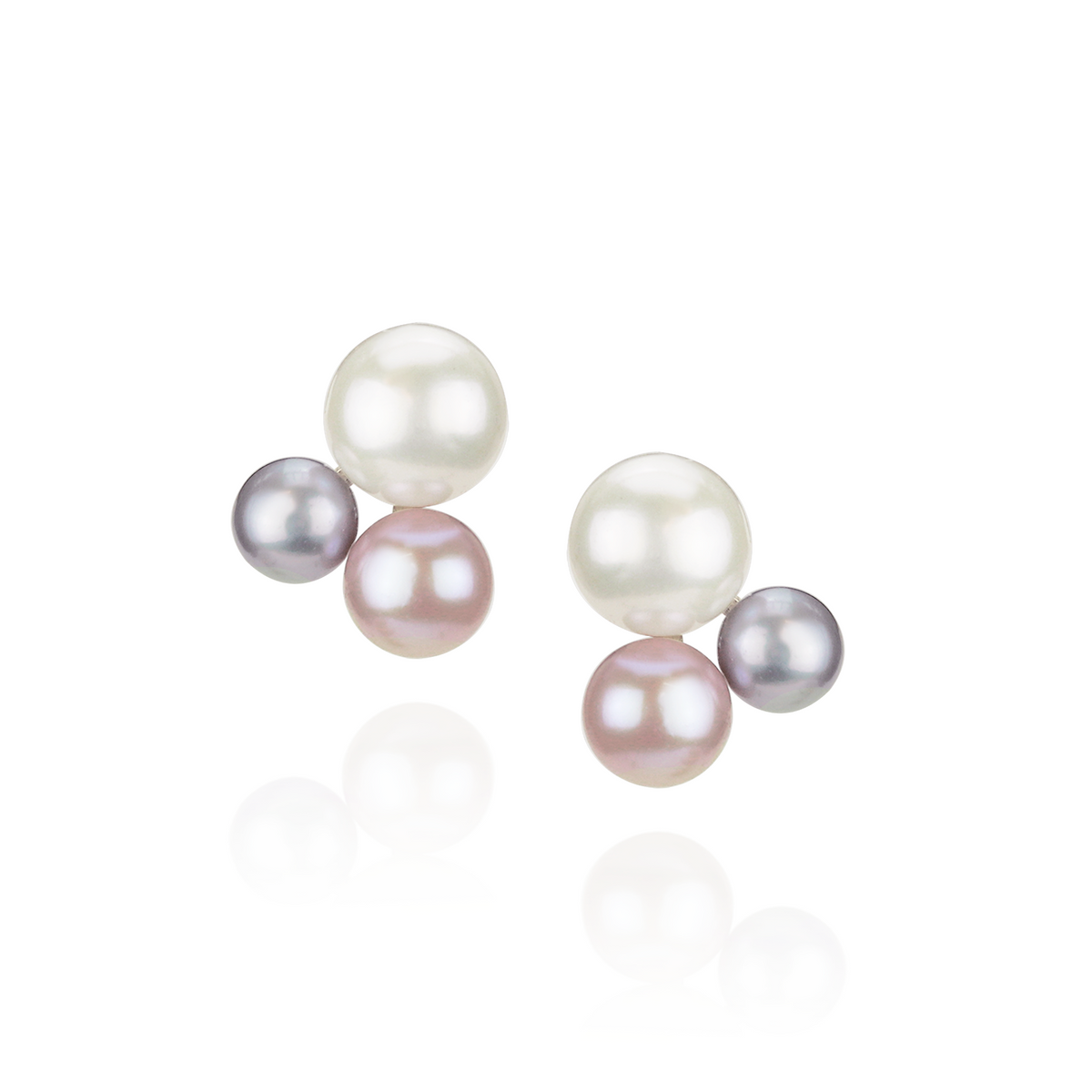 Triple Pearl Studs