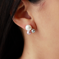 Triple Pearl Studs