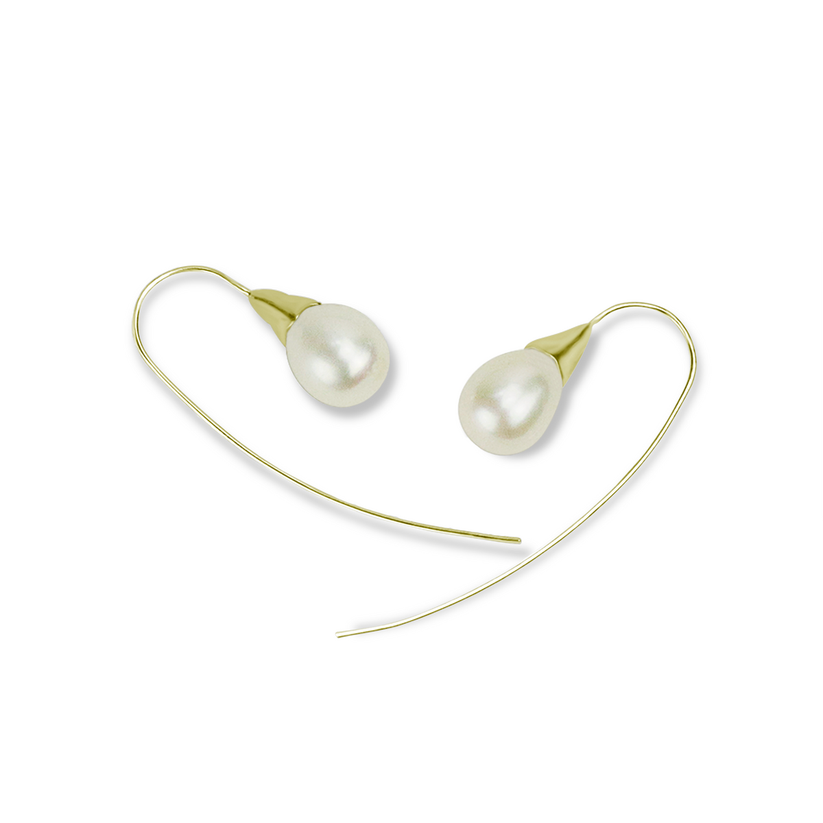 Flower Bud Pearl Earrings