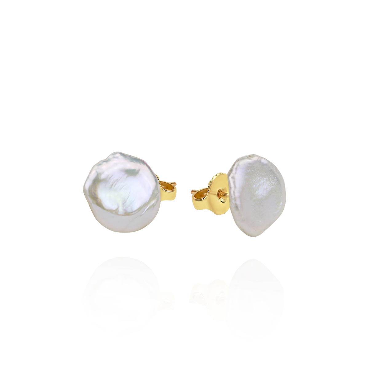 Keshi Pearl Stud Earrings