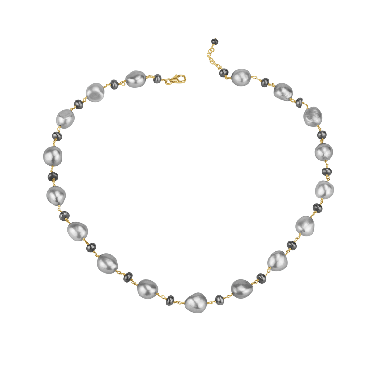 Alternating Pearl Necklace