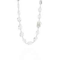 Tumbled Gemstone & Pearl Necklace