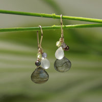 Labradorite Cluster Earrings