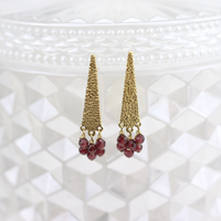 Textured Triangular Earrings