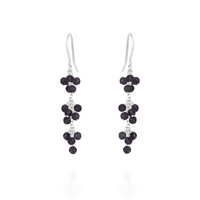 Long Grape Cluster Earrings