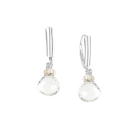 Dainty Gem Drop Latch Back Earrings