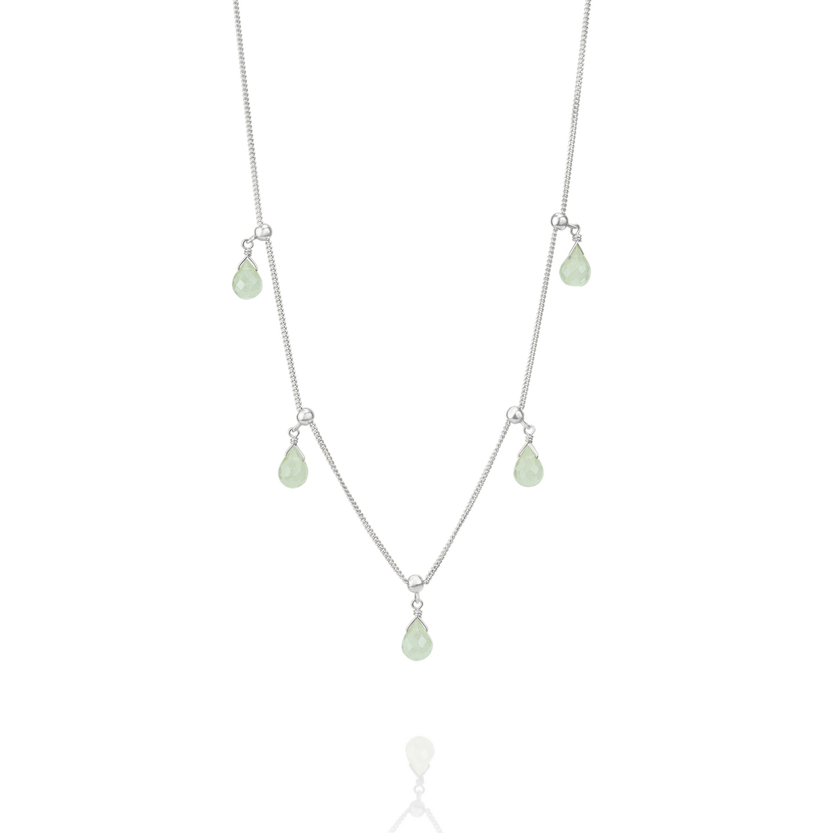 Delicate Adjustable Briolette Necklace