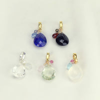 Faceted Gemstone Cluster Charm