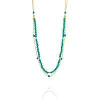 Delicate Chain & Beaded Necklace