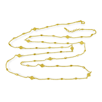 Long Necklace with Granulated Beads