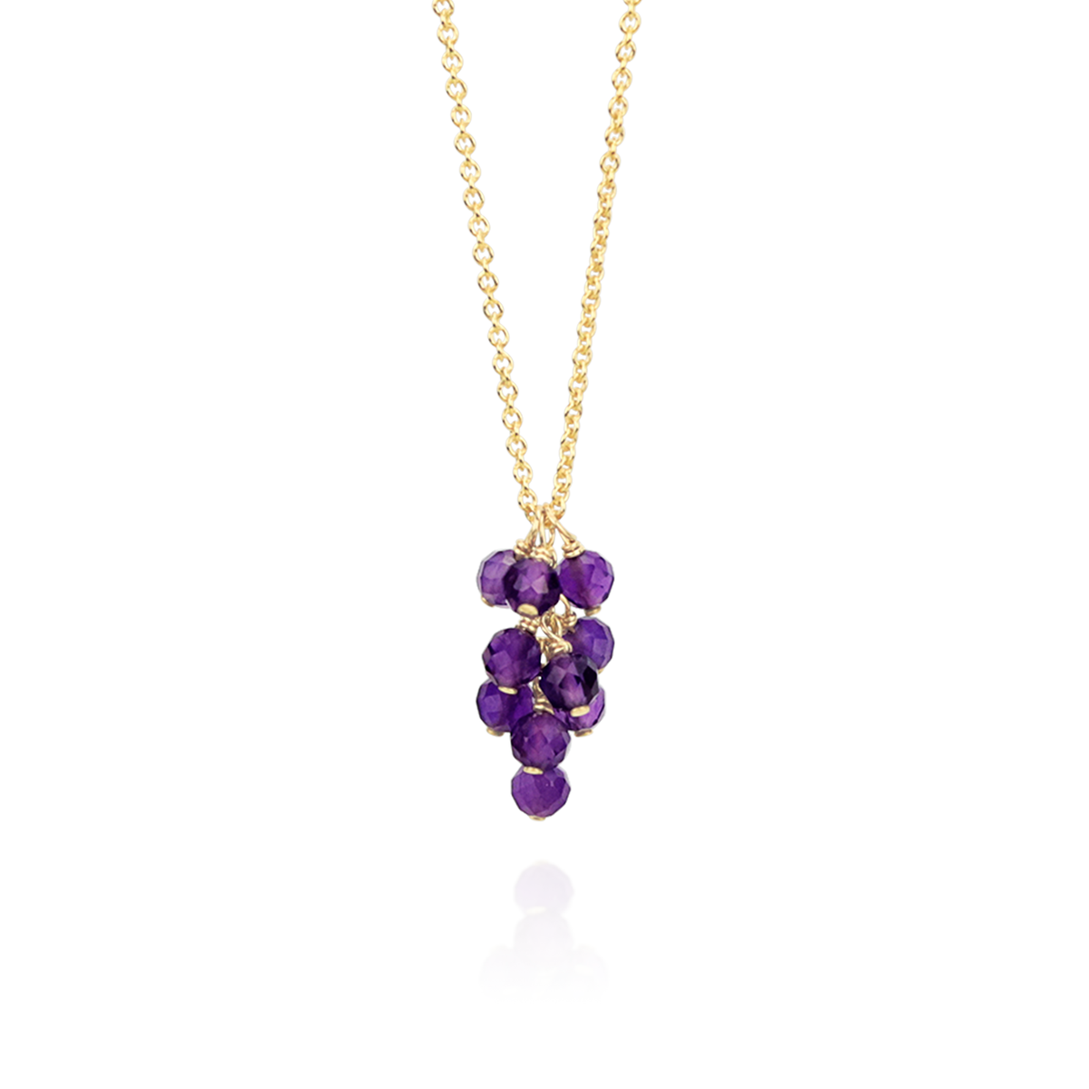 Grape Cluster Pendant Necklace