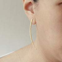 Hammered Curve Earrings