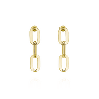 Chunky Flat Chain Earrings