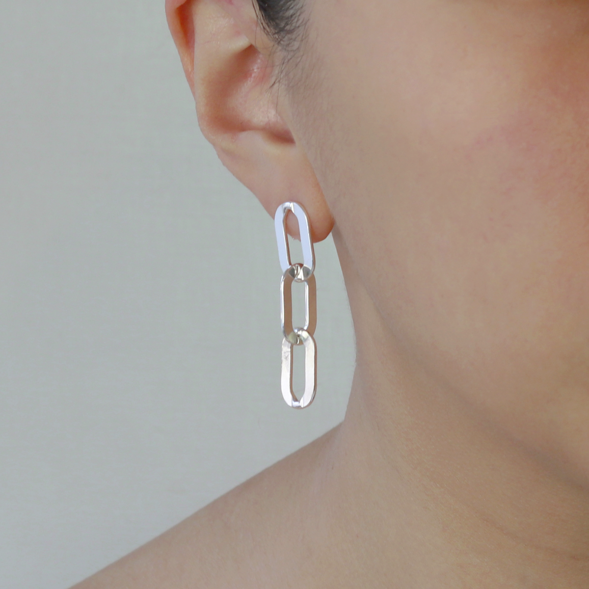 Chunky Flat Chain Earrings