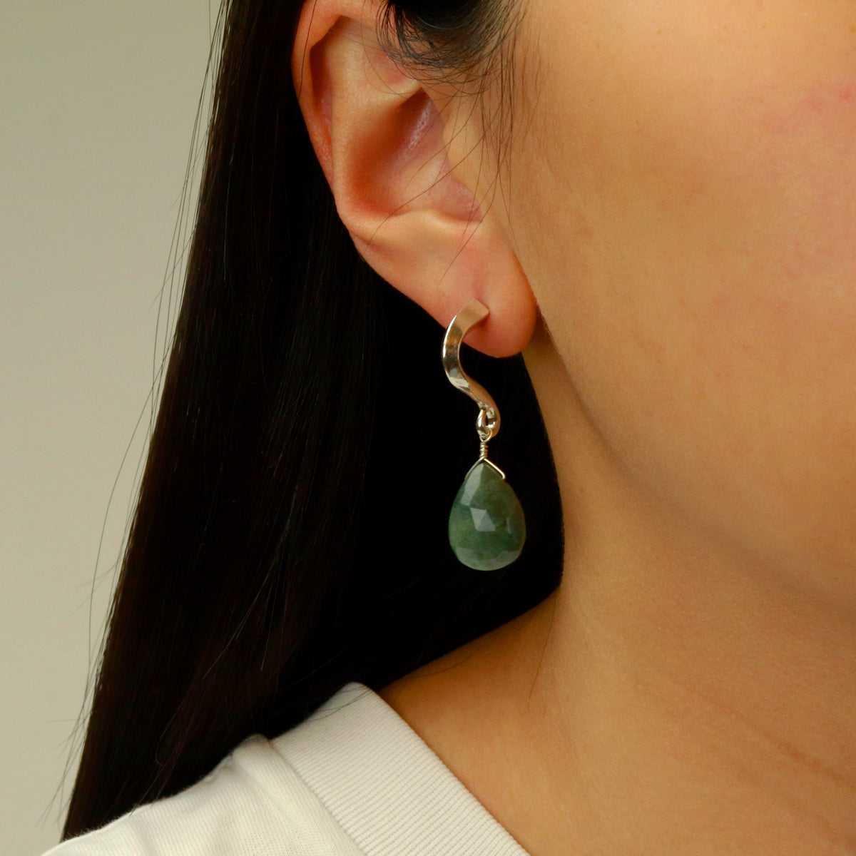 Moss Agate Earrings