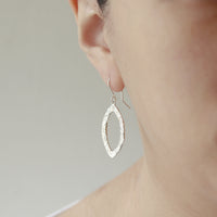 Metallic Silver Earrings