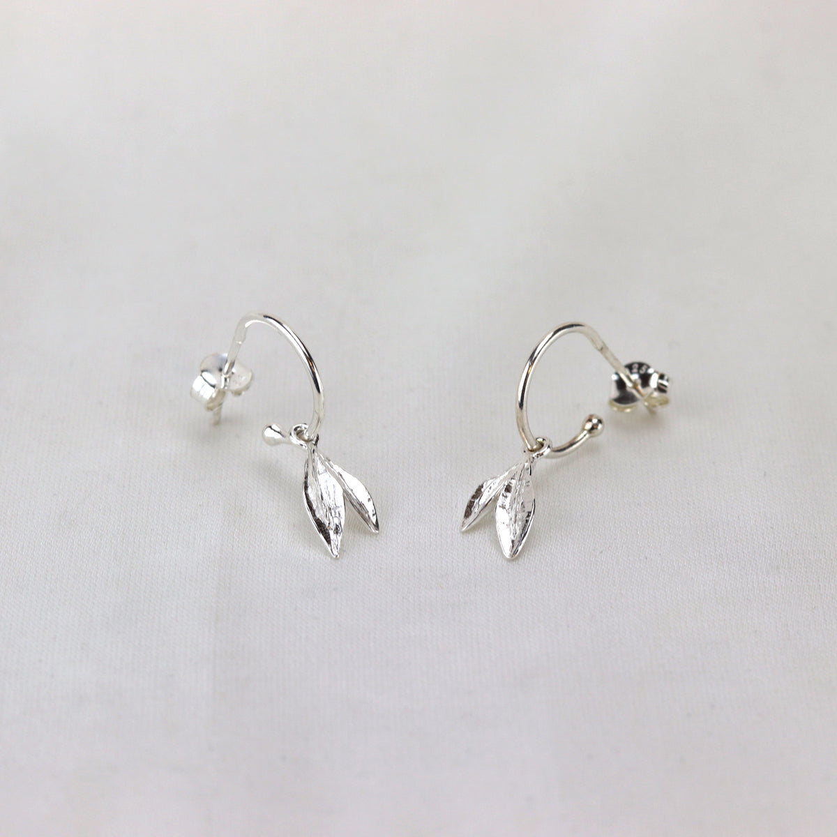 Delicate Double Leaf Earring