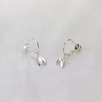 Delicate Double Leaf Earring