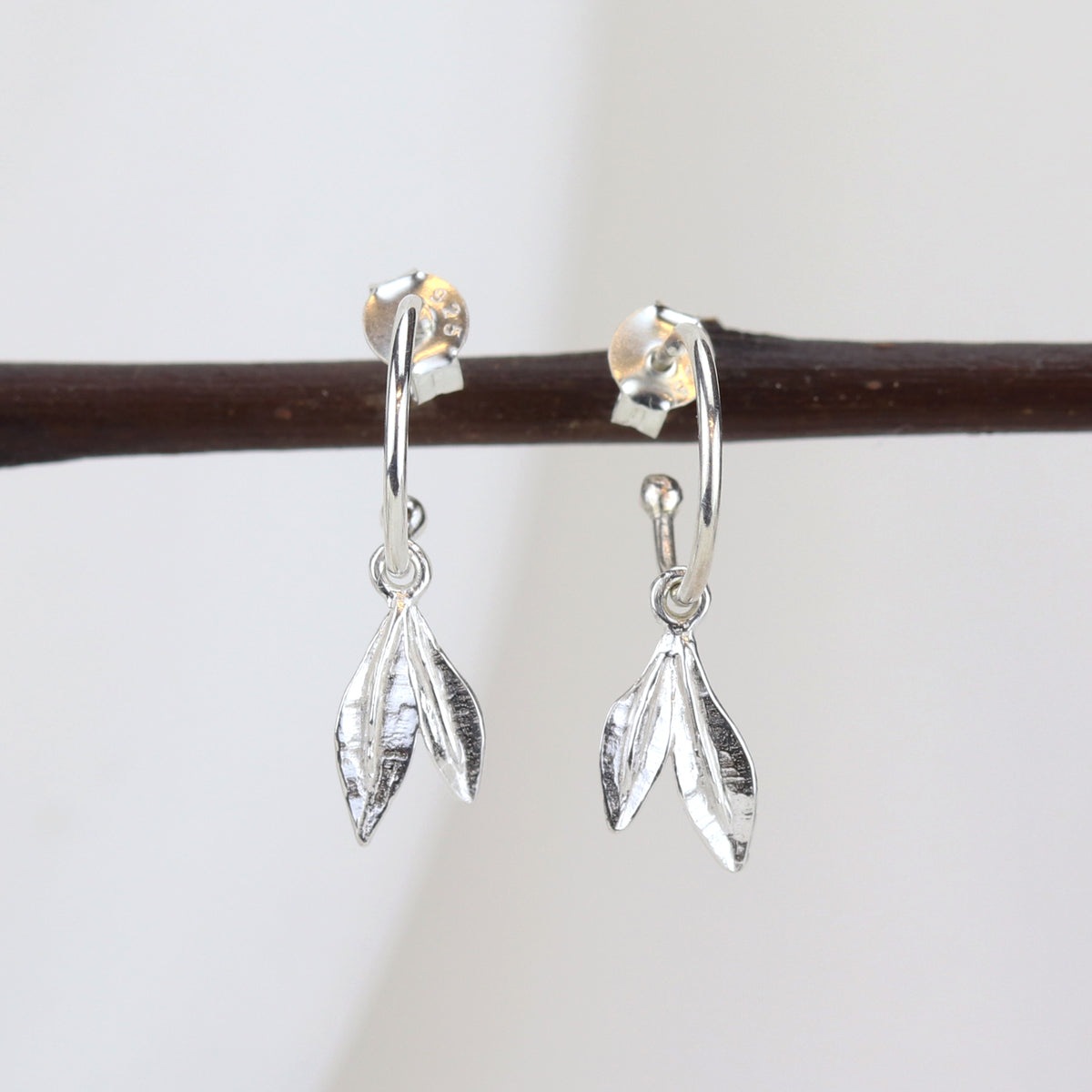 Delicate Double Leaf Earring