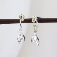 Delicate Double Leaf Earring