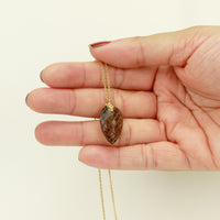 Carved Smoky Quartz Pendant