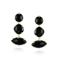 Dramatic Black Drop Earrings