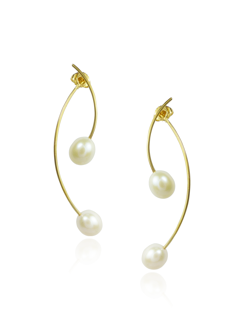 Gold Pearl Earring Jackets