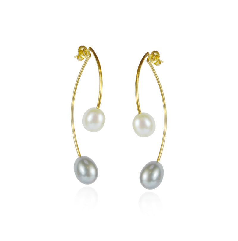 Pearl Jacket Earrings