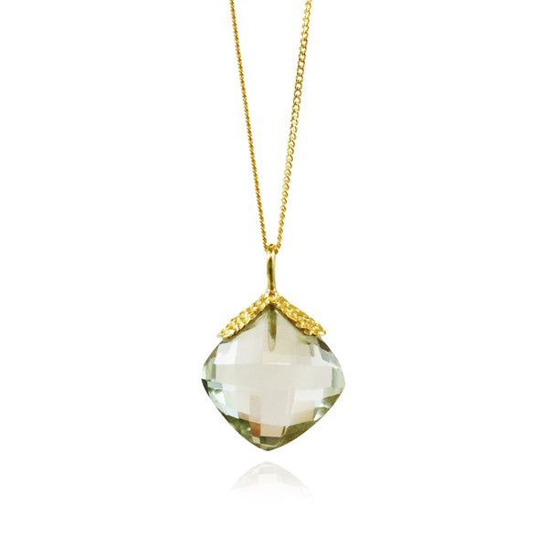 Cushion Cut Pendant Necklace