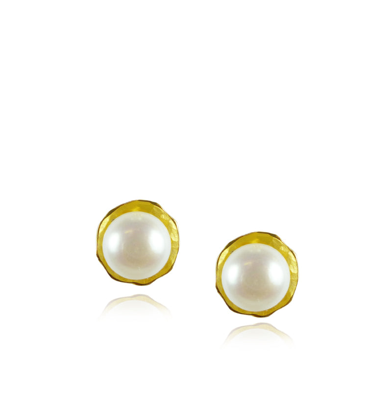Sterling silver and Pearl Fish Hook Earrings – Mounir Jewellery