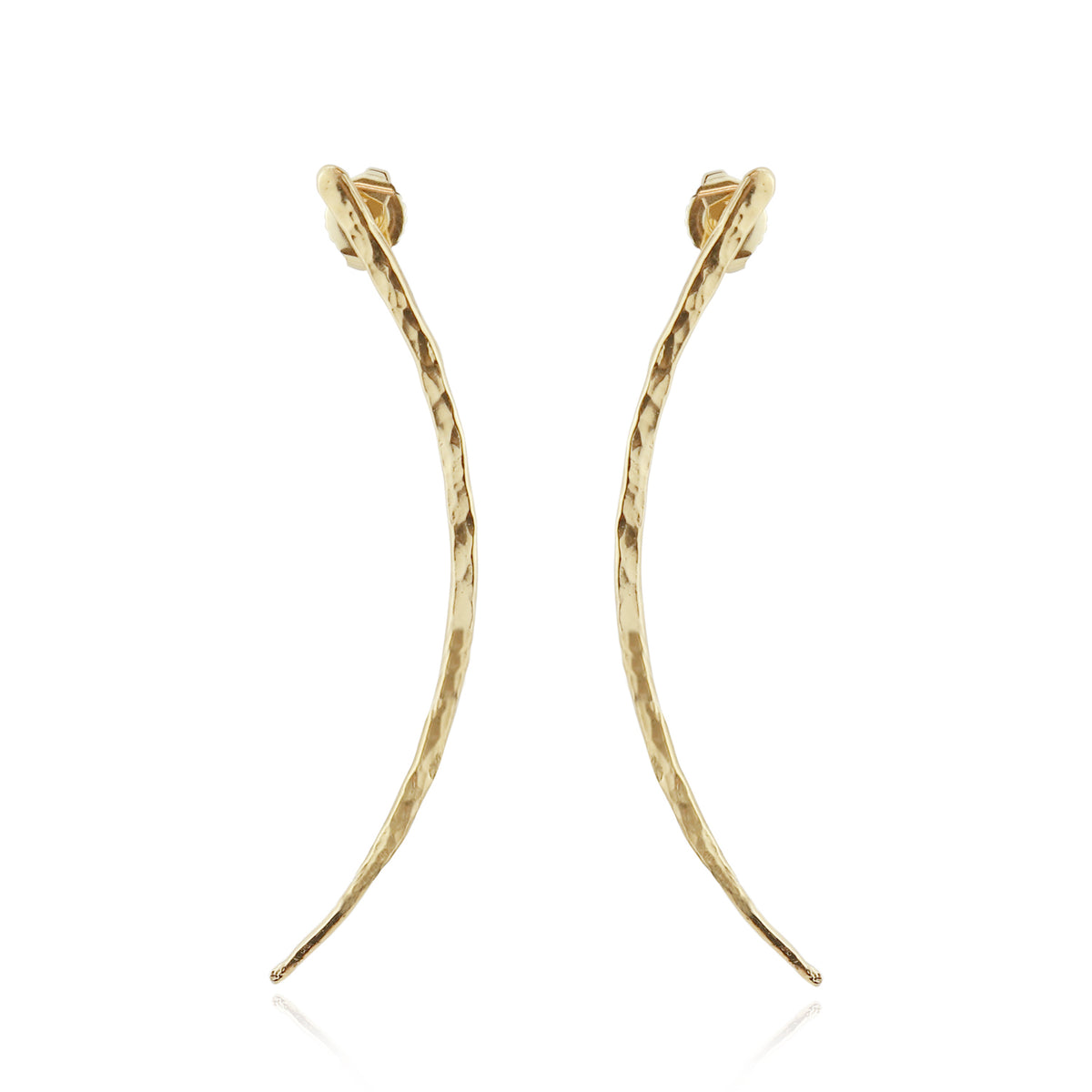 Hammered Curve Earrings