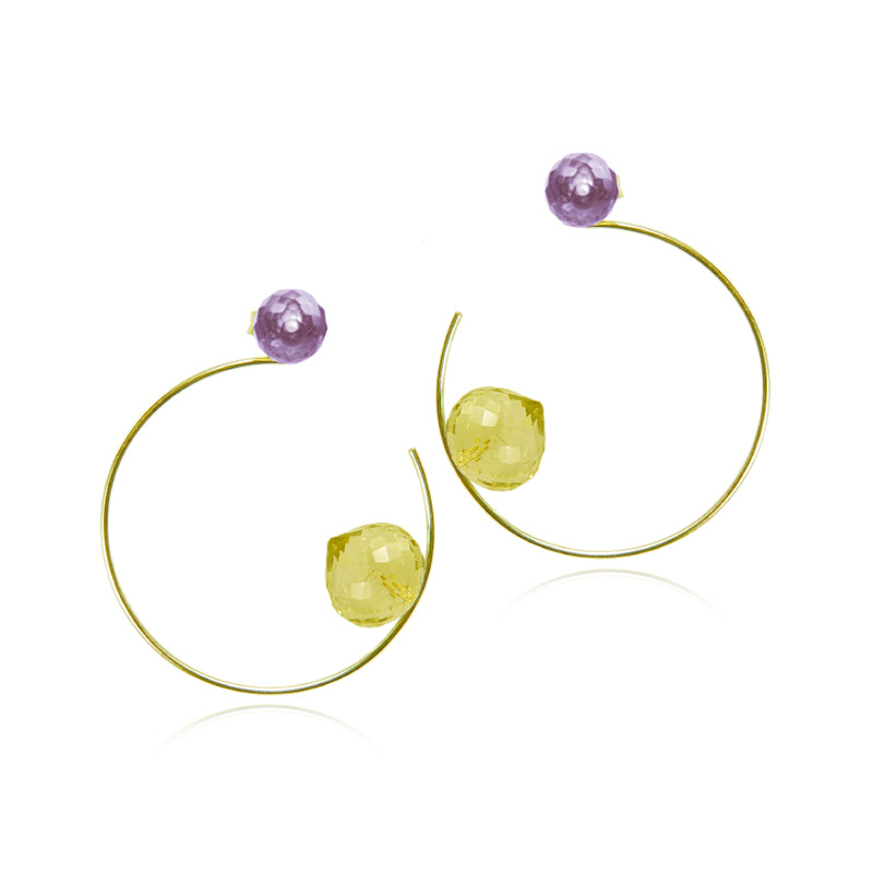 9ct Gold Circle Earrings