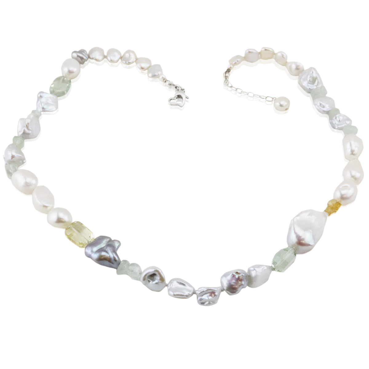 Multi Pearl & Gem Necklace