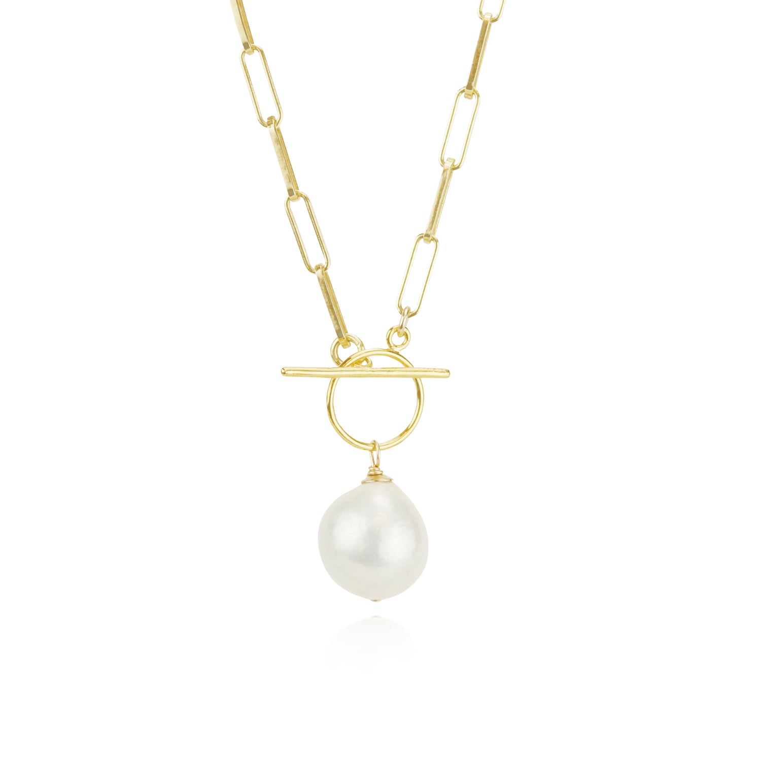 Pearl Toggle Pendant Necklace – Mounir Jewellery