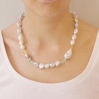 Multi Pearl & Gem Necklace