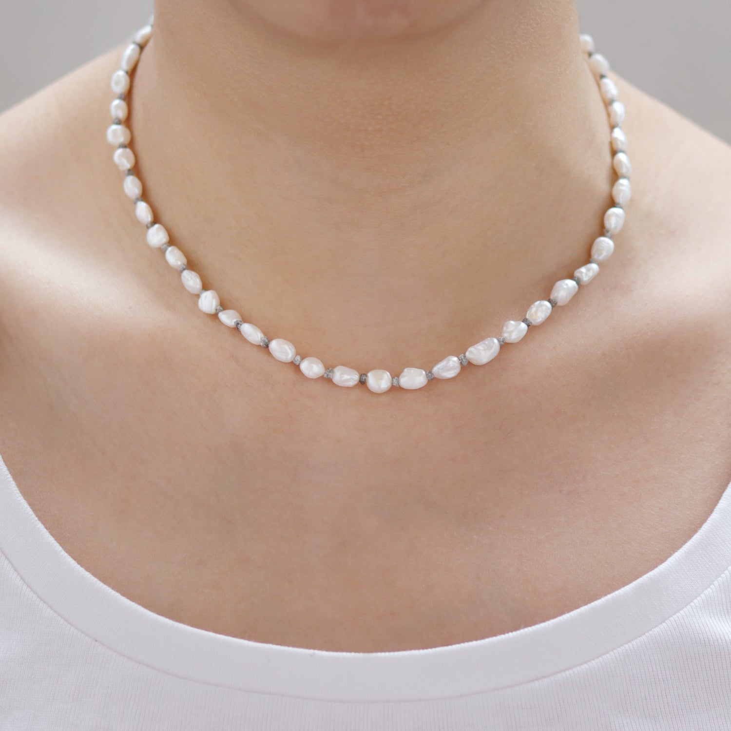 Single strand diamond on sale necklace