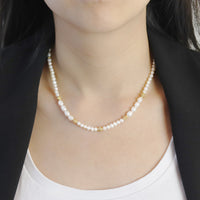 Pearl & Gold Bead Necklace