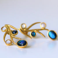 Vintage Style Peacock Earrings